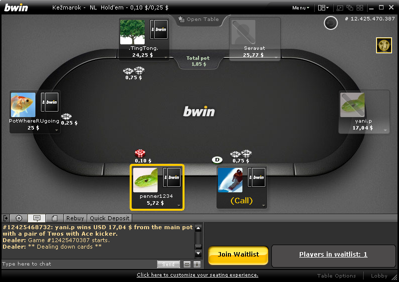 PokerVIP BWIN Poker Deals