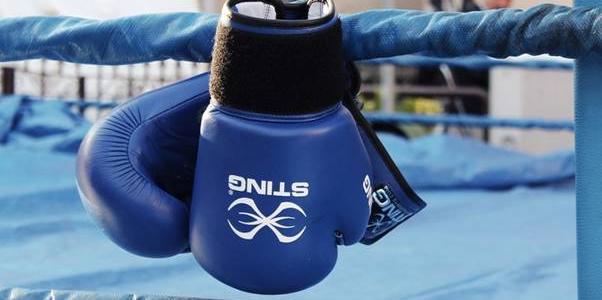 Blue boxing glove Blue boxing glove