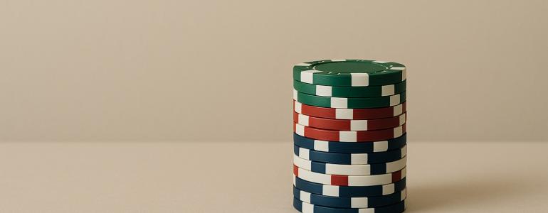 Stack of casino chips Stack of casino chips