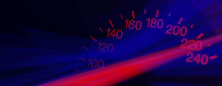 Stylized speed meter