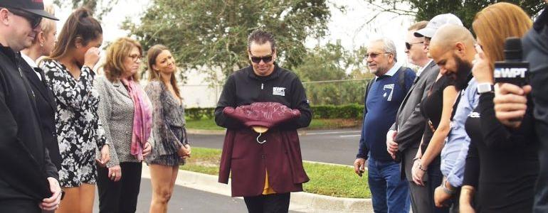 Matt Savage Burns Cranberry Suit for Charity Matt Savage Burns Cranberry Suit for Charity