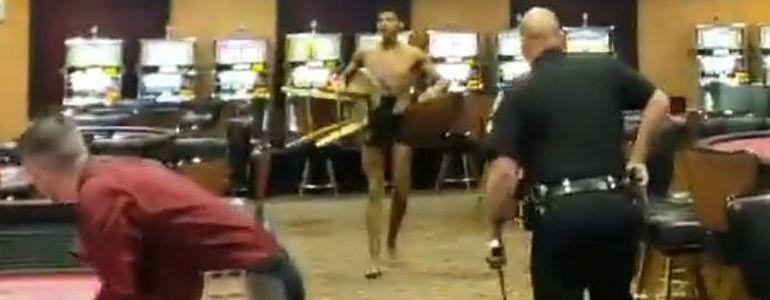 Naked Man Goes On Chair-Throwing Rampage at Louisiana Casino Naked Man Goes On Chair-Throwing Rampage at Louisiana Casino