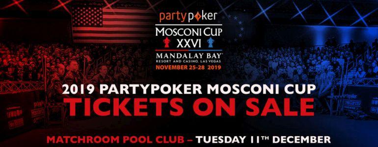 partypoker Mosconi Cup Set for Vegas Showdown in November