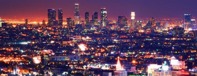 LA city lights