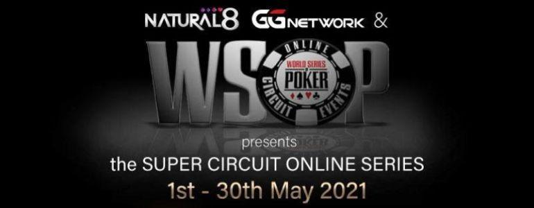 WSOP Super Circuit Online Series Returns to Natural8 in May 2021